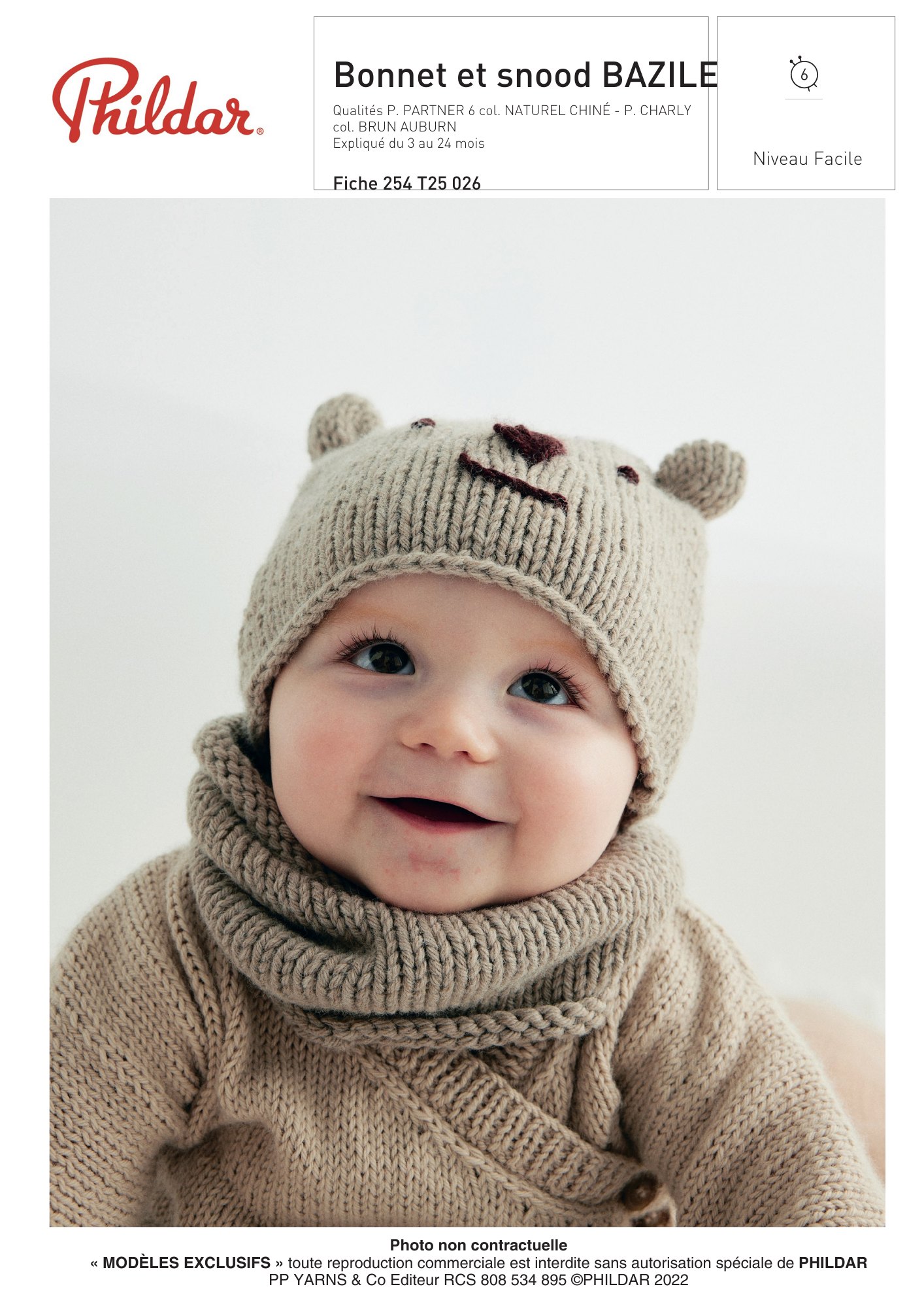 Bonnet et snood Bazile