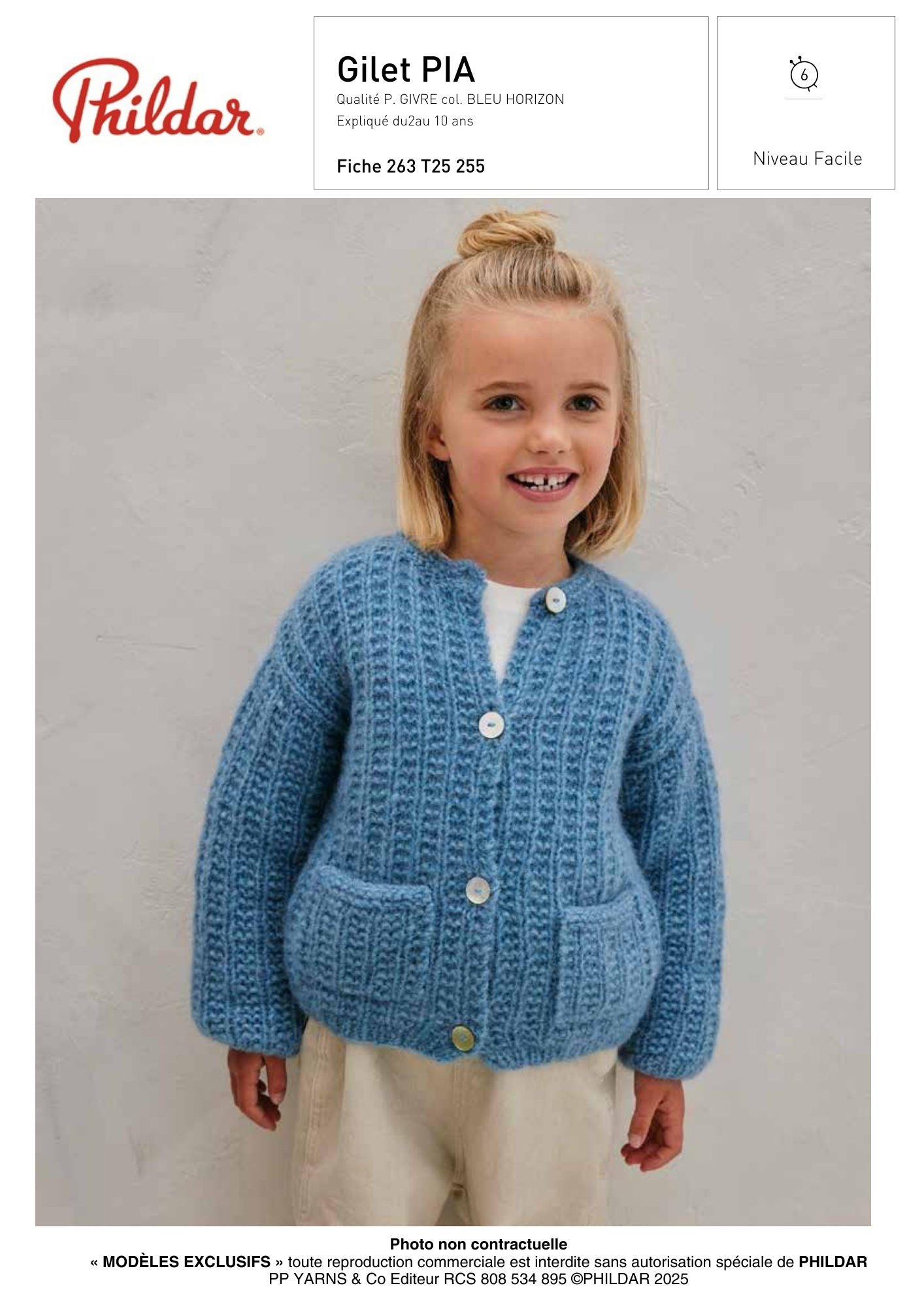 Patron Gilet Pia