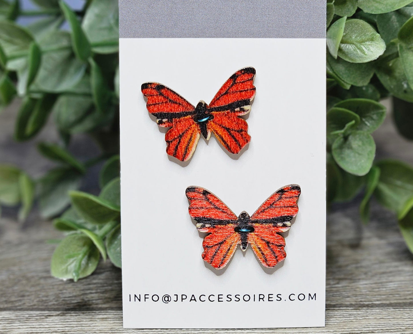 Bouton Papillon en bois