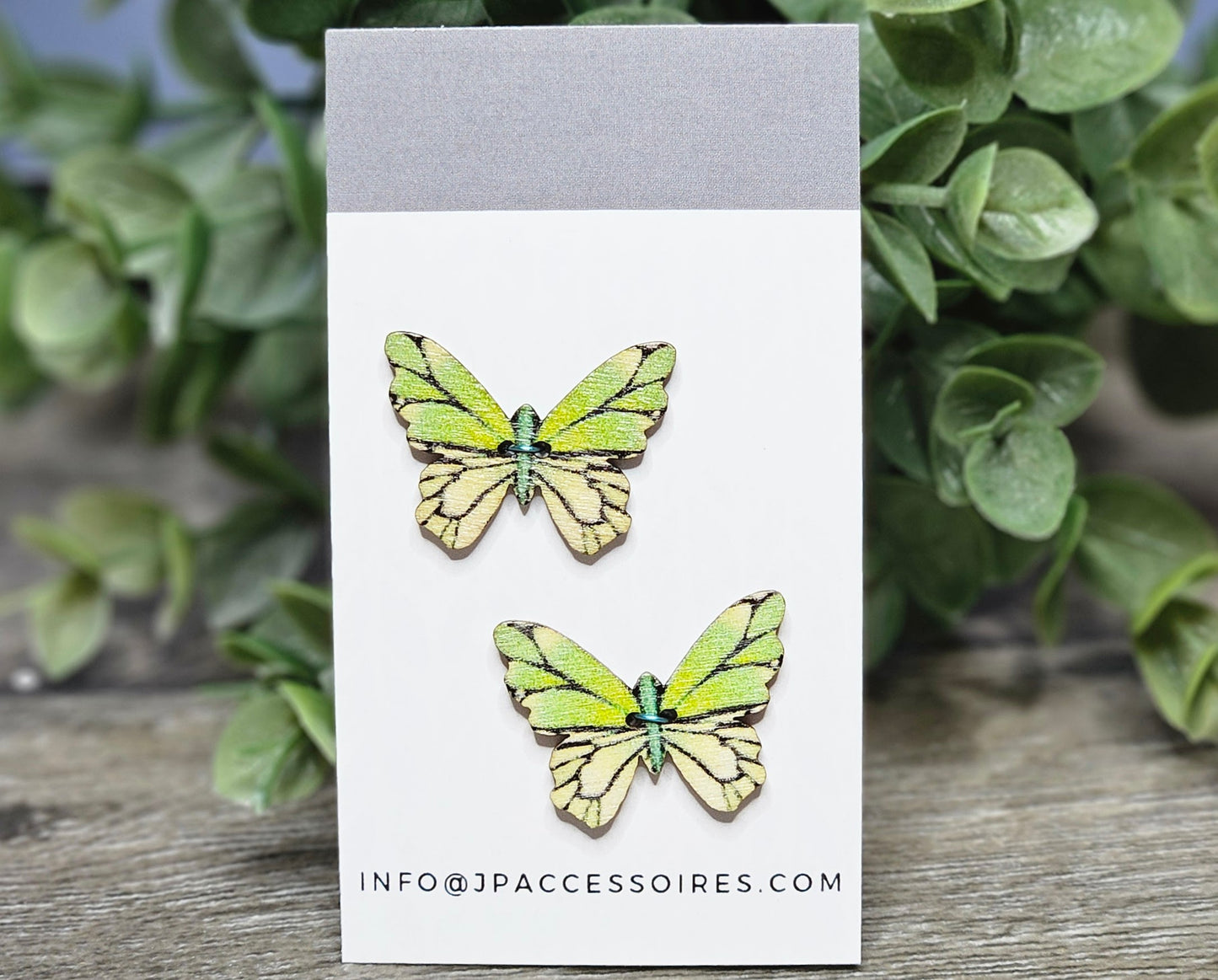Bouton Papillon en bois