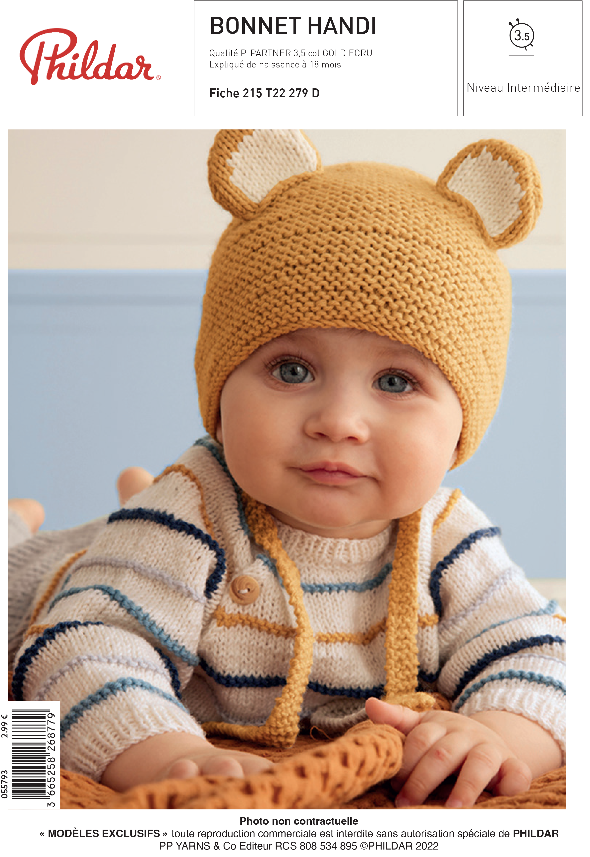 Bonnet Laine Bonnet Bebe Mois Patron Pdf Tricot Phildar Le Bonnet