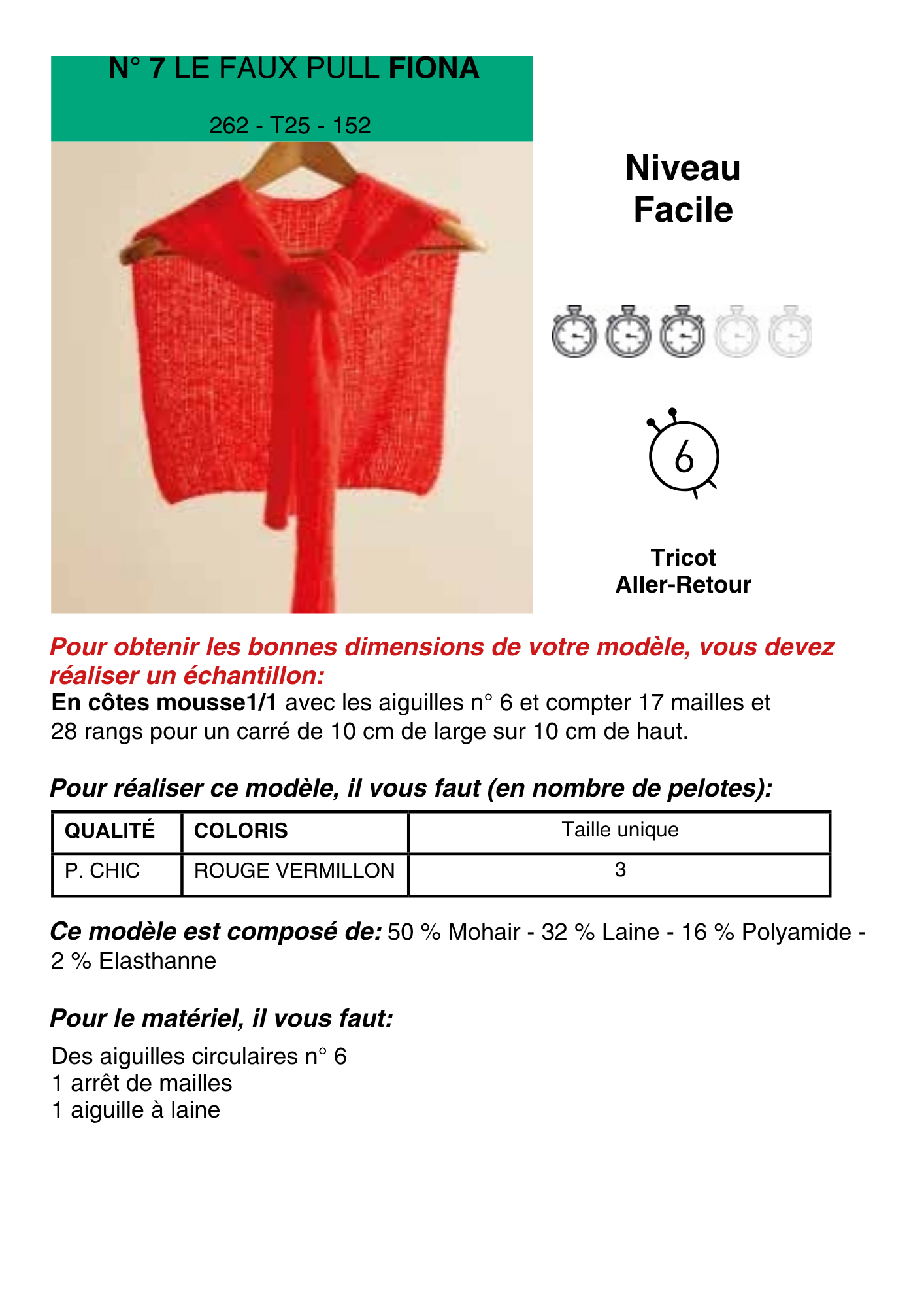 Faux pull Fiona