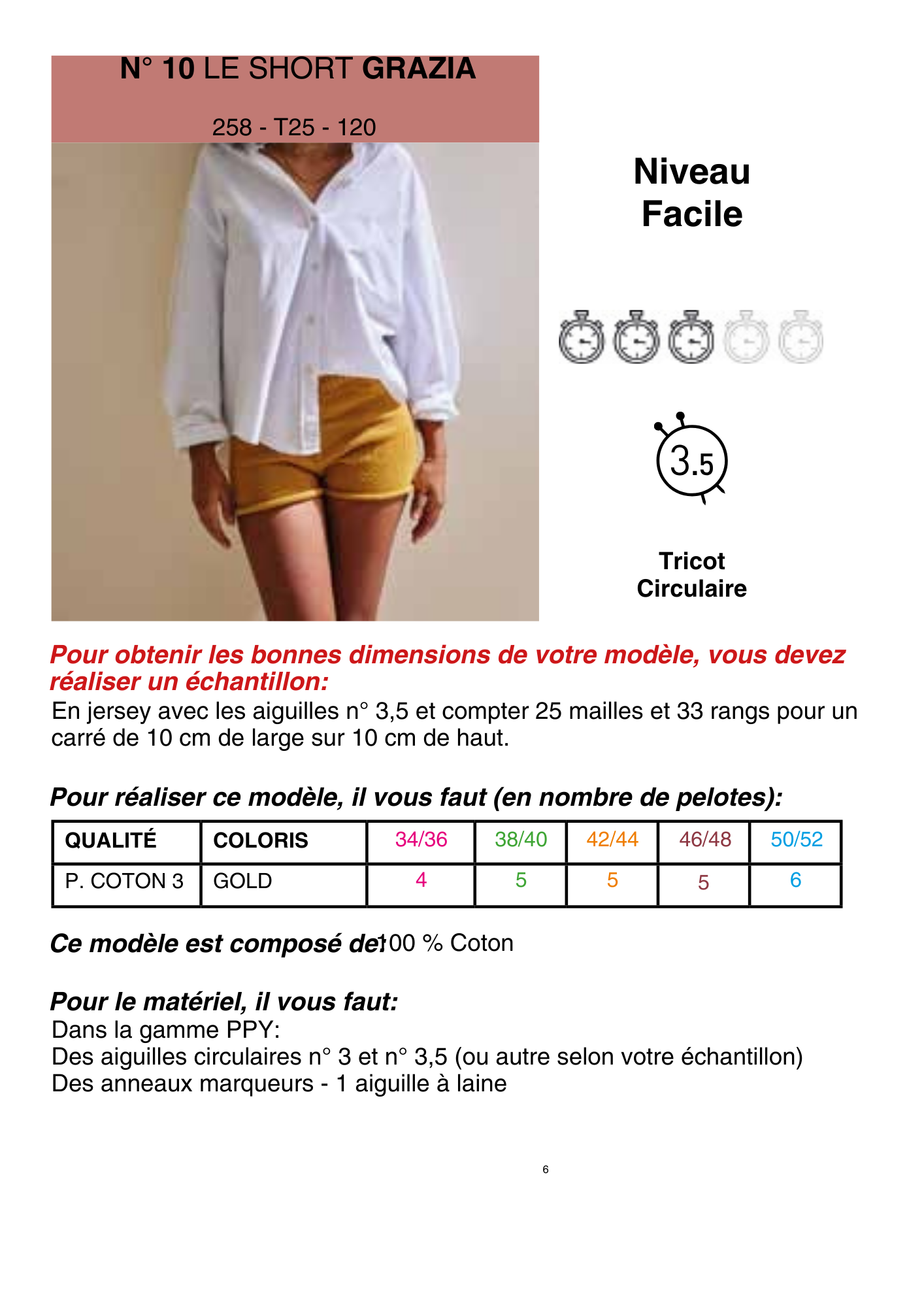 Patron Short Grazia