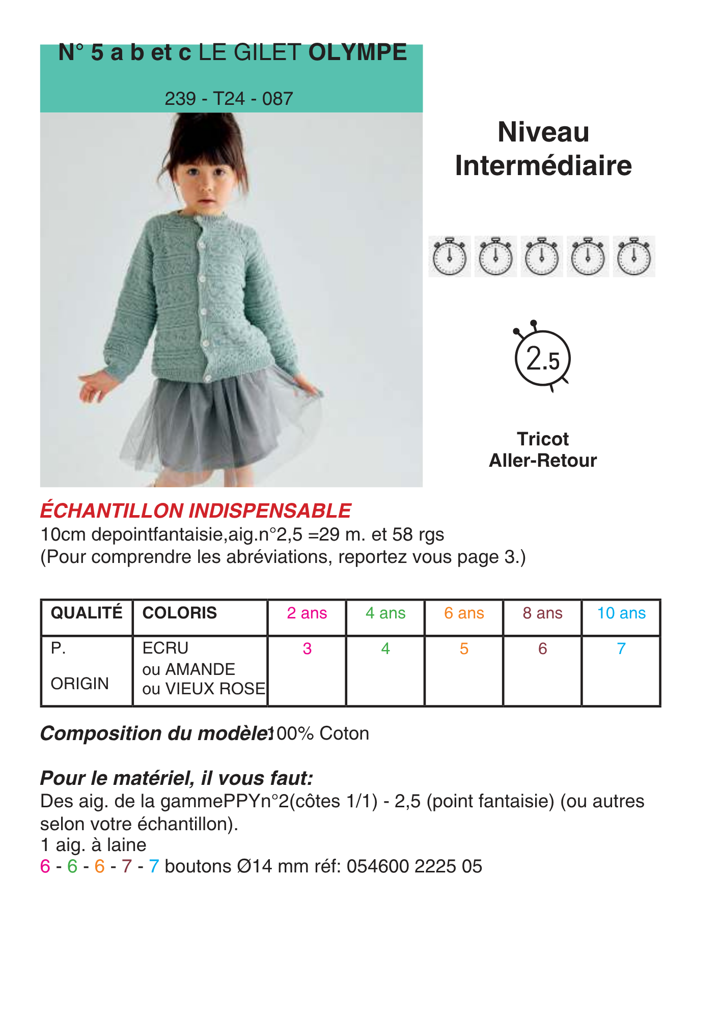 Gilet Olympe