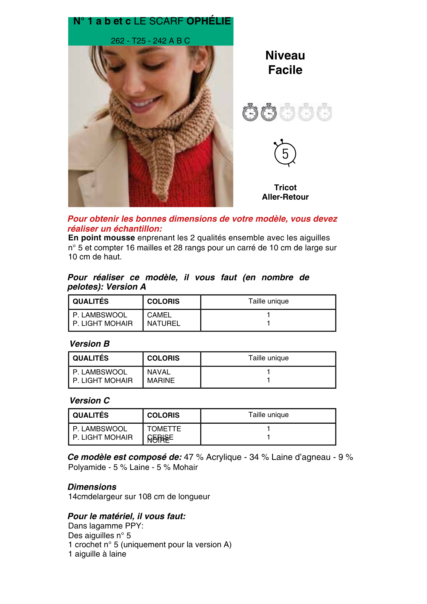 Scarf Ophélie