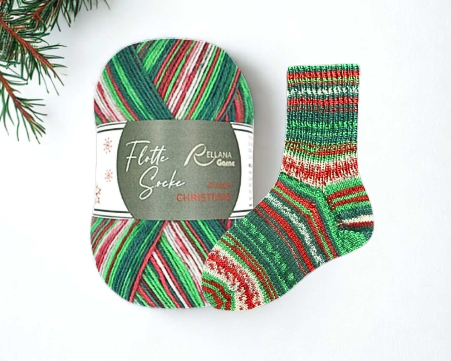 Rellana Flotte Socke Christmas