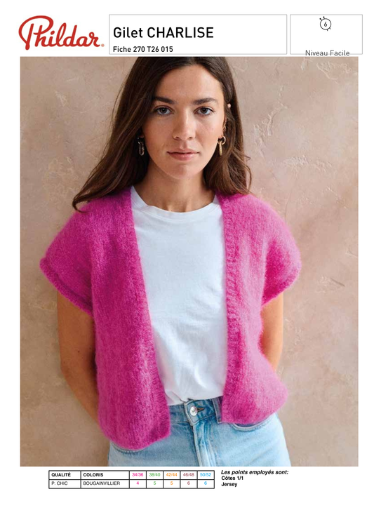 Patron Gilet Charlise