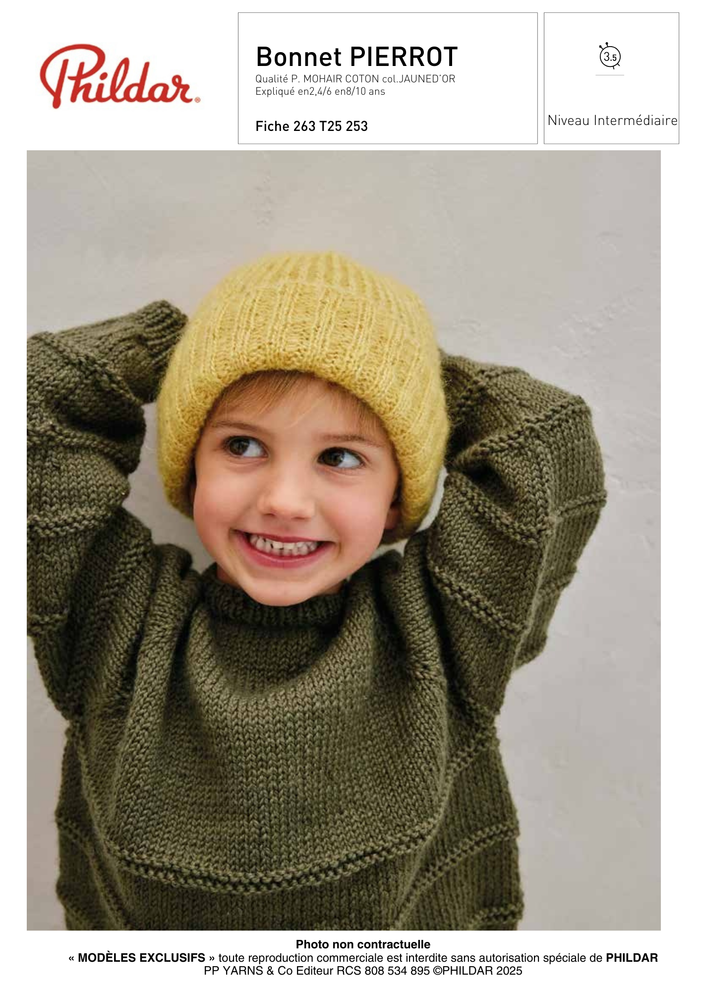 Patron Bonnet Pierrot