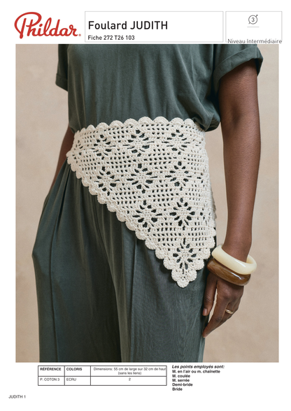 Patron foulard Judith