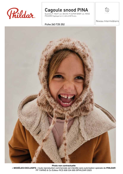 Patron Cagoule Snood Pina