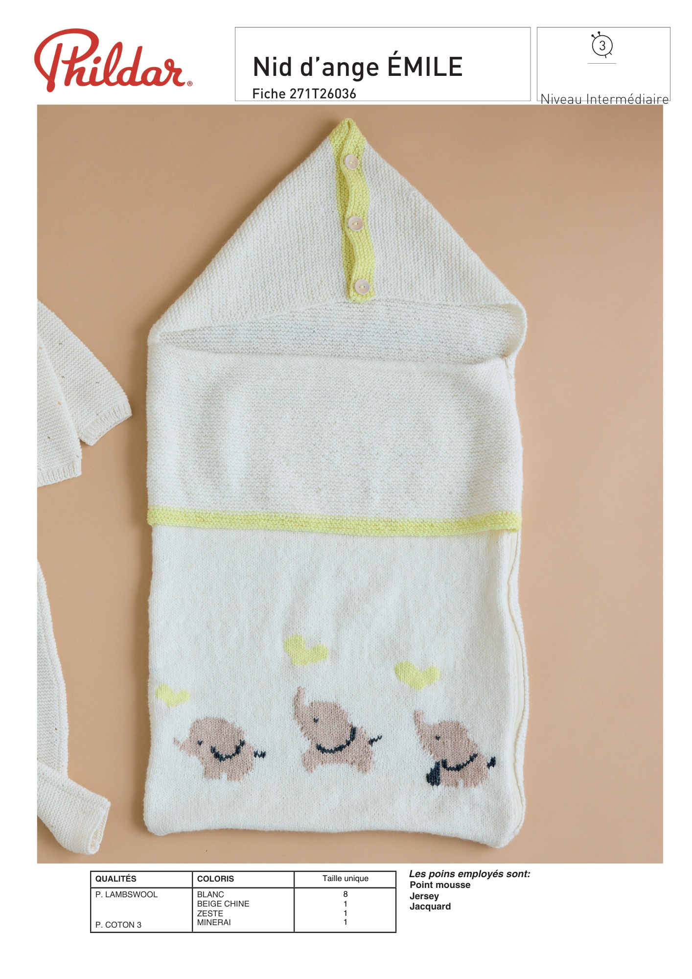 Patron Nid d'Ange Émile