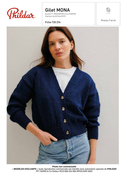 Patron Gilet Mona