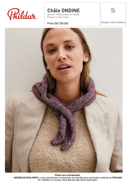 Patron Châle Ondine