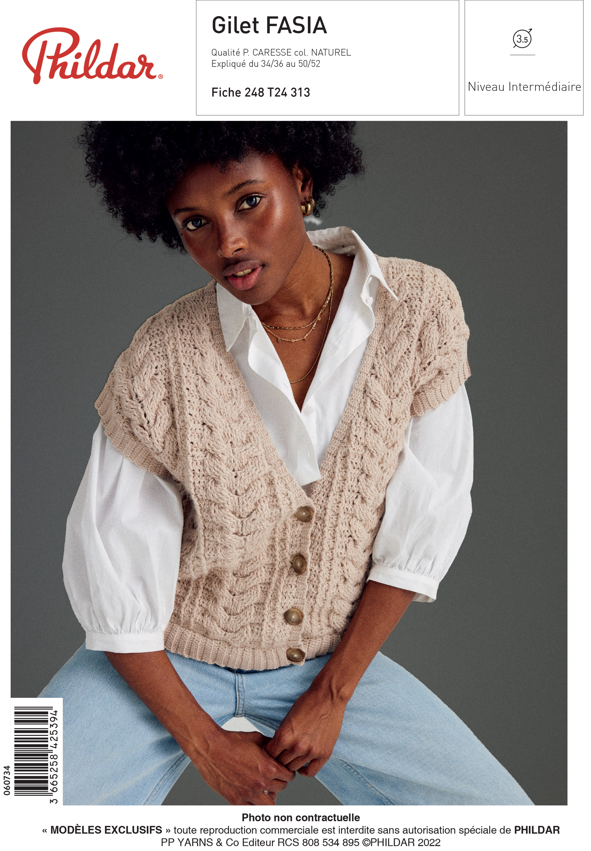 Patron Gilet Fasia – Laine Charlesbourg - Main Image