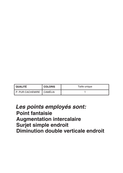 Patron Foulard Cachemire