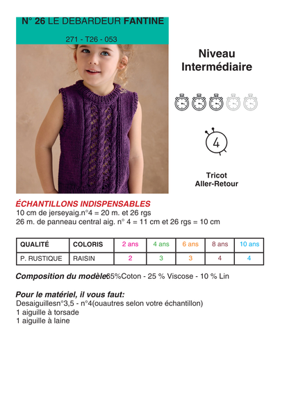 Patron Débardeur Fantine