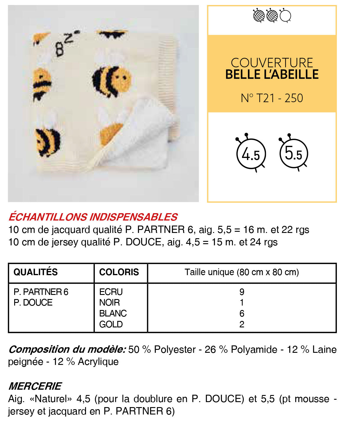 Couverture Bébé Abeille